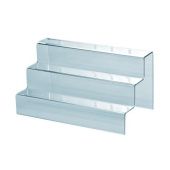 Подставка лесенка из оргстекла трехуровневая 300x150 мм, ступеньки 50x50 мм, PL-3050050-300T3