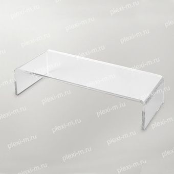 Подставка подиум из оргстекла П-образная 20х7х5 см, толщина 4 мм, PP-200070-050T4