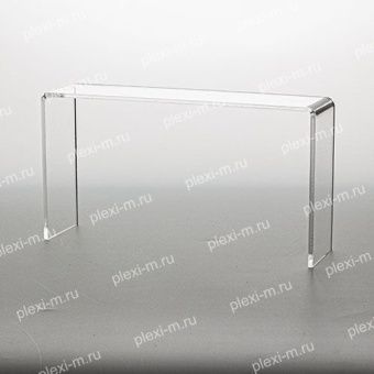 Подставка подиум из оргстекла П-образная 20х7х15 см, толщина 4 мм, PP-200070-150T4